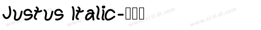 Justus Italic字体转换